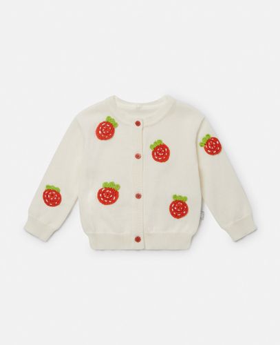 Cardigan all'Uncinetto Motivo Fragole, Donna, , Taglia: 3m - Stella McCartney - Modalova