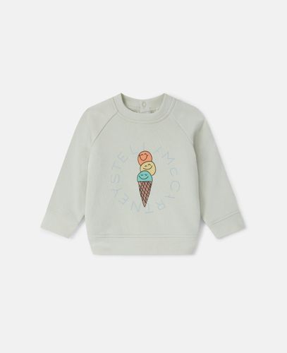 Ice Cream Graphic Long Sleeve T-Shirt, Woman, , Size: 9m - Stella McCartney - Modalova