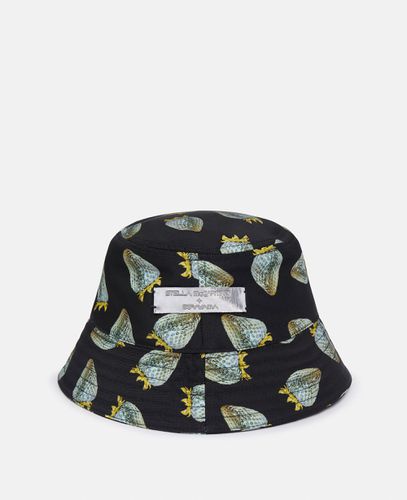 Strawberry-Print Regenerated Nylon Bucket Hat, Woman, , Size: M - Stella McCartney - Modalova