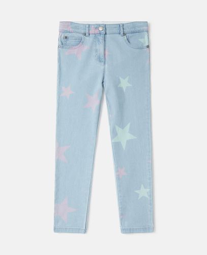 Stella Star Print Skinny Jeans, Woman, , Size: 10 - Stella McCartney - Modalova