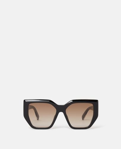 Klobige quadratische Cat-Eye-Sonnenbrille, Frau - Stella McCartney - Modalova