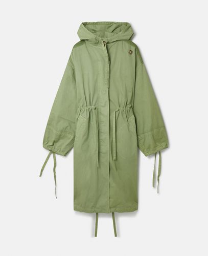 Parka aus Biobaumwolle mit Kordelzug, Frau, , Größe: 36 - Stella McCartney - Modalova