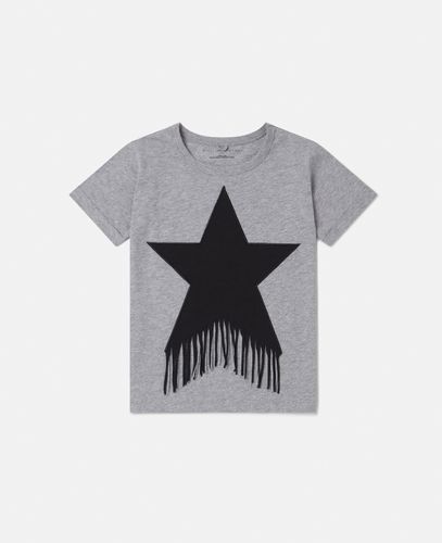 Star Graphic Fringed T-Shirt, Donna, , Taglia: 12 - Stella McCartney - Modalova