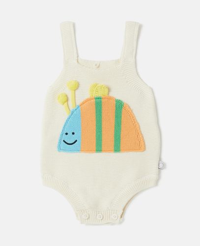 Striped Bumblebee Motif Bodysuit, Donna, , Taglia: 18m - Stella McCartney - Modalova