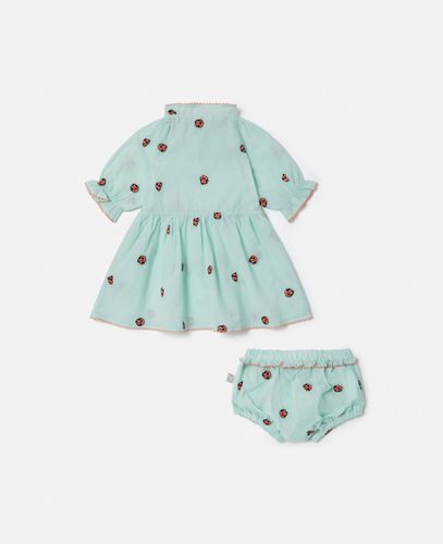 Ladybird Short Scalloped Sleeve Dress, Woman, , Size: 12m - Stella McCartney - Modalova