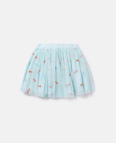 Striped Bow Embroidery Tutu Skirt, Donna, , Taglia: 8 - Stella McCartney - Modalova