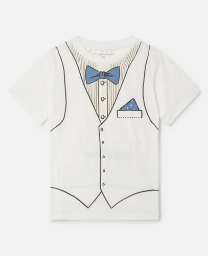 Waistcoat Trompe-L'ail Print T-Shirt, Donna, , Taglia: 6 - Stella McCartney - Modalova