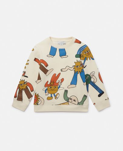 Felpa con Stampa Cowboy dello Spazio, Donna, , Taglia: 10 - Stella McCartney - Modalova