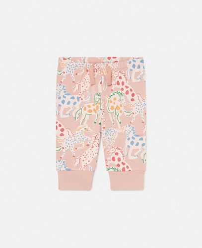 Pantaloni Sportivi con Stampa Cavallo, Donna, , Taglia: 6m - Stella McCartney - Modalova