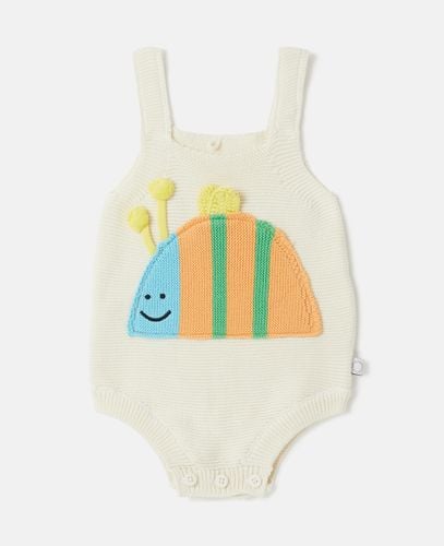 Striped Bumblebee Motif Bodysuit, Donna, , Taglia: 9m - Stella McCartney - Modalova