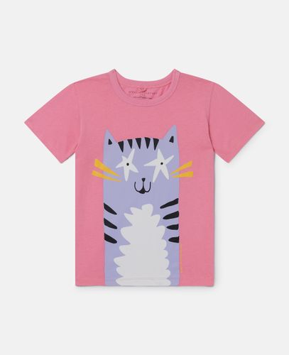 Cat Graphic T-Shirt, , Size: 8 - Stella McCartney - Modalova