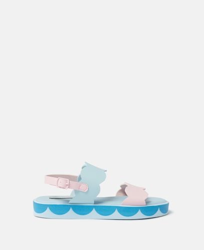 Scalloped Ankle-Buckle Sandals, Woman, /, Size: 33 - Stella McCartney - Modalova