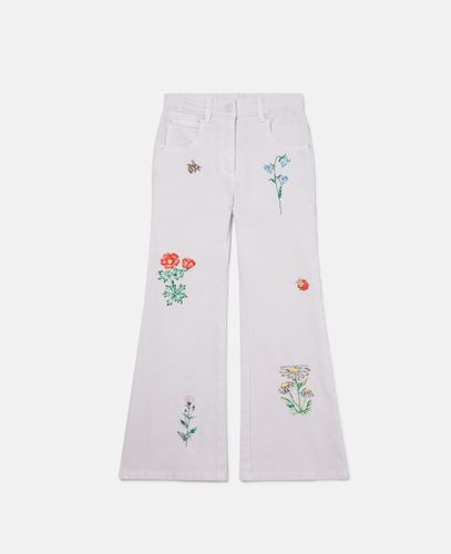 Jeans con Ricamo Fiori, Donna, , Taglia: 12 - Stella McCartney - Modalova