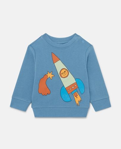 Space Print Sweatshirt, Woman, , Size: 12m - Stella McCartney - Modalova