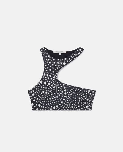 Top bikini all'americana con cut-out e stelle stampate, Donna, /, Taglia: L - Stella McCartney - Modalova