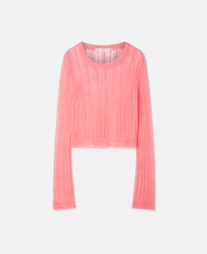 Maglia ariosa in pizzo arioso, Donna, , Taglia: M - Stella McCartney - Modalova