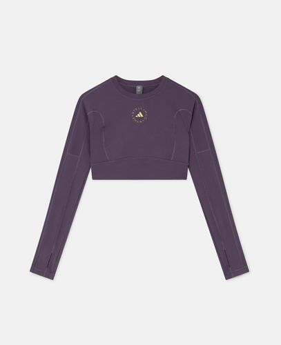 Crop Top Yoga TrueStrength a Maniche Lunghe, Donna, , Taglia: XL - Stella McCartney - Modalova