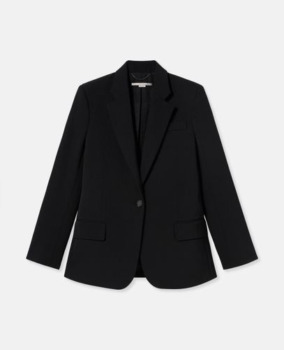 Wool Flannel Slim Fit Boyfriend Blazer, Woman, , Size: 44 - Stella McCartney - Modalova