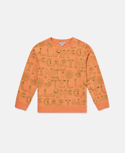 Felpa con Stampa Scritta, , Taglia: 10 - Stella McCartney - Modalova