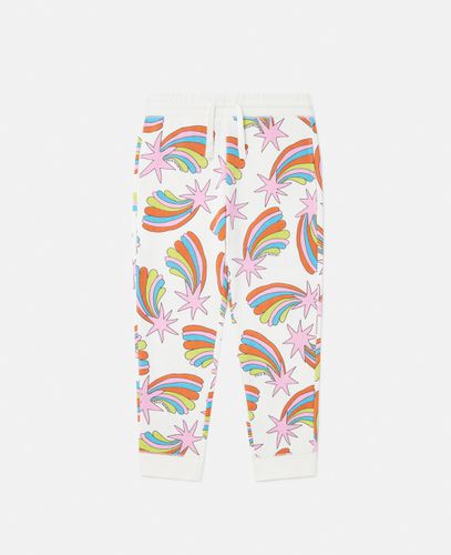 Pantaloni Sportivi con Grafica Stelle Cadenti, Donna, , Taglia: 4 - Stella McCartney - Modalova