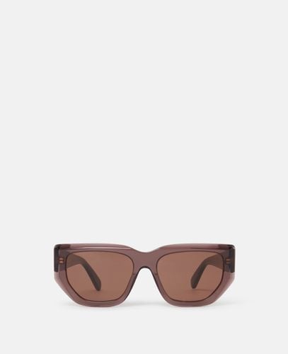 Occhiali da Sole Cat Eye con Logo, Donna - Stella McCartney - Modalova