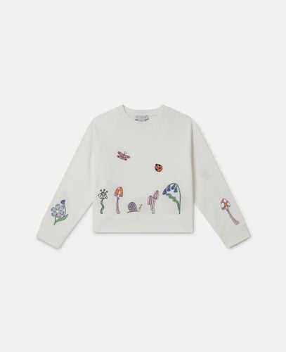 Maglia con cappuccio amici del bosco, Donna, , Taglia: 10 - Stella McCartney - Modalova