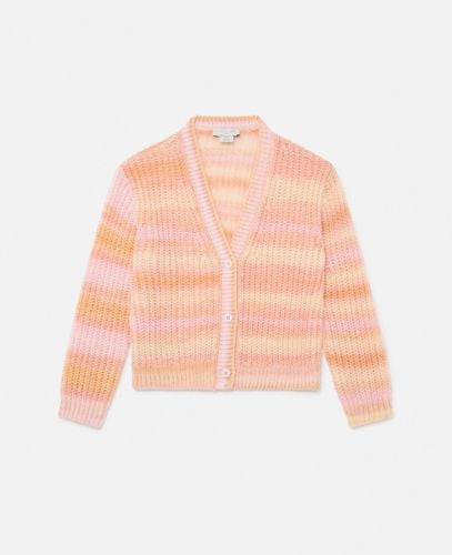 Cardigan in Maglia a Righe Arcobaleno, Donna, , Taglia: 8 - Stella McCartney - Modalova