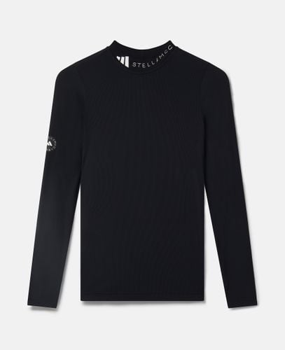 Top da allenamento TrueCasuals a maniche lunghe a coste, Donna, , Taglia: XL - Stella McCartney - Modalova