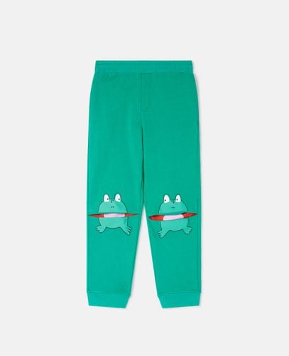 Jogger elasticizzati grafica rana, Donna, , Taglia: 5 - Stella McCartney - Modalova