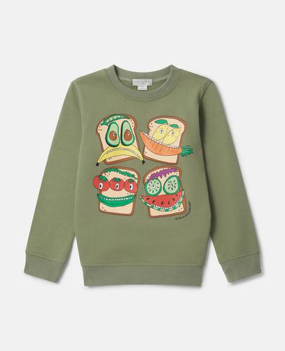 Veggie Sandwich Sweatshirt, Woman, , Size: 6 - Stella McCartney - Modalova