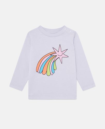 Langarm-T-Shirt mit Sternschnuppen, Frau, /, Größe: 9m - Stella McCartney - Modalova