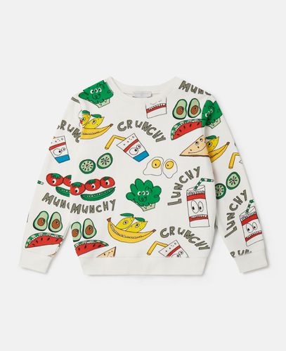 Crunchy Lunchy Print Sweatshirt, Woman, , Size: 8 - Stella McCartney - Modalova