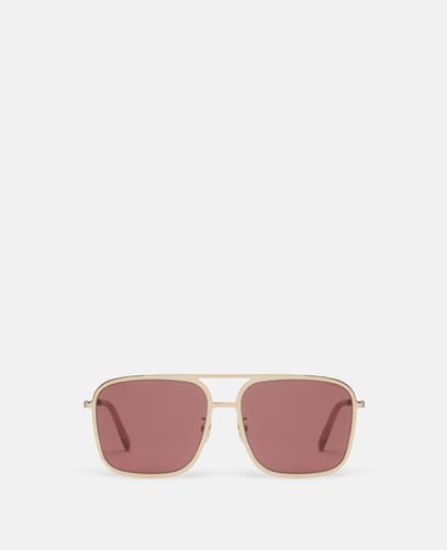 Quadratische Oversize-Sonnenbrille, Frau - Stella McCartney - Modalova