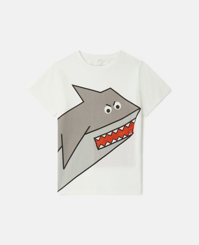 Shark Motif T-Shirt, Woman, , Size: 12 - Stella McCartney - Modalova