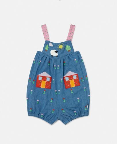 Farmyard Appliqué Dungarees, Woman, , Size: 3m - Stella McCartney - Modalova