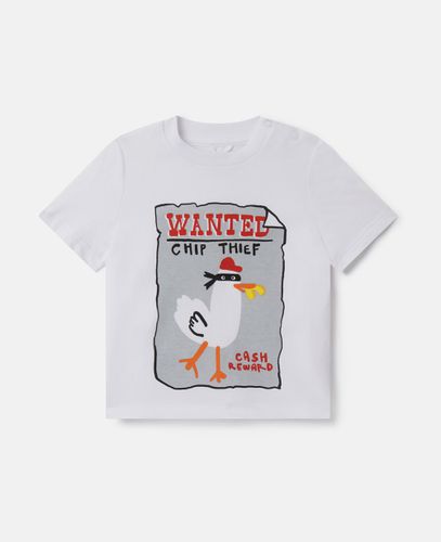 Seagull Bandit T-Shirt, Woman, , Size: 24m - Stella McCartney - Modalova