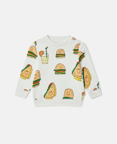 Silly Sandwich Print Sweatshirt, Woman, , Size: 18m - Stella McCartney - Modalova