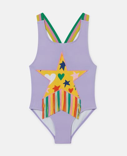Star Graphic Fringe Swimsuit, , Size: 2 - Stella McCartney - Modalova