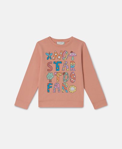 Woodland Lettering Crewneck Sweatshirt, Woman, , Size: 8 - Stella McCartney - Modalova