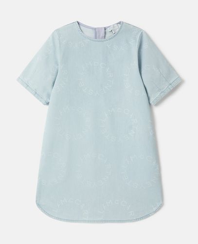 Abito in denim con logo, Donna, , Taglia: 8 - Stella McCartney - Modalova