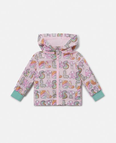 Impermeabile con cappuccio scritta foresta Stella, , Taglia: 24m - Stella McCartney - Modalova