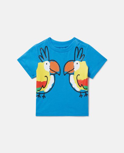 Double Baby Parrot Print T-Shirt, , Size: 3m - Stella McCartney - Modalova