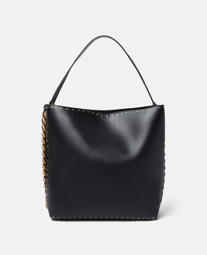 Borsa tote Frayme in Alter Mat zigrinato con borchie, Donna - Stella McCartney - Modalova