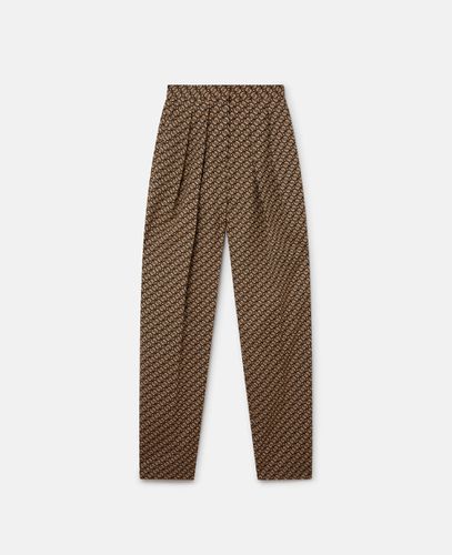 Pantaloni a Gamba Dritta Plissettati sul Davanti S Wave, Donna, , Taglia: 36 - Stella McCartney - Modalova