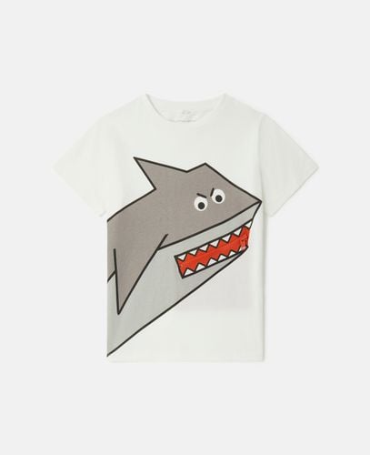 Shark Motif T-Shirt, Woman, , Size: 2 - Stella McCartney - Modalova