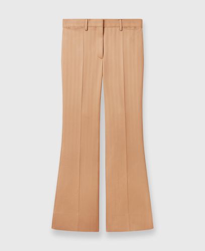 Pantaloni Svasati a Righe e Vita Bassa, Donna, , Taglia: 38 - Stella McCartney - Modalova