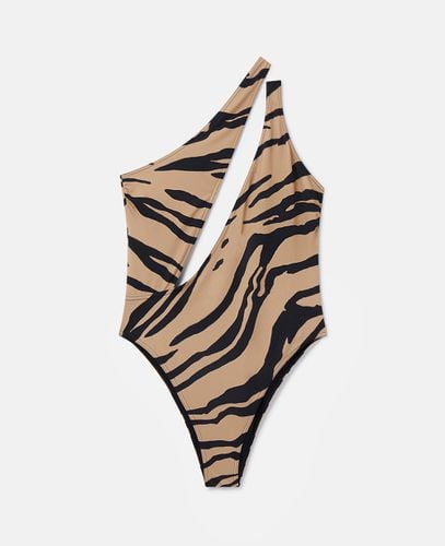 Zebra Print Cut-Out Swimsuit, Woman, /, Size: L - Stella McCartney - Modalova