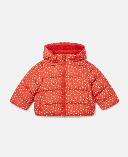 Floral Pattern Hooded Puffer Coat, Woman, , Size: 9m - Stella McCartney - Modalova