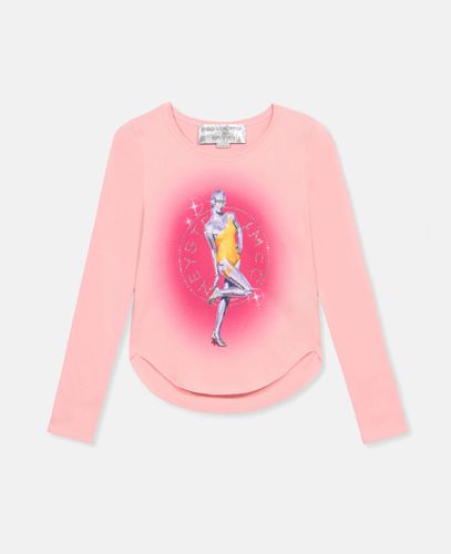 Oversize-T-Shirt aus Biobaumwolle mit Sexy Robot-Motiv, Frau, , Größe: S - Stella McCartney - Modalova