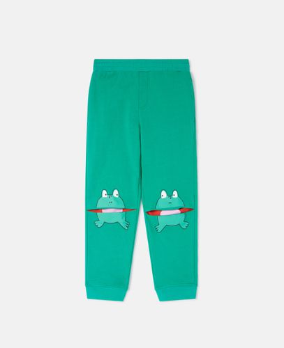 Jogger elasticizzati grafica rana, Donna, , Taglia: 3 - Stella McCartney - Modalova